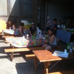 langsam trudeln die Gäste ein