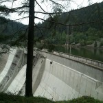 Am letzten Tag gings über die Schwarzabruck-Staumauer